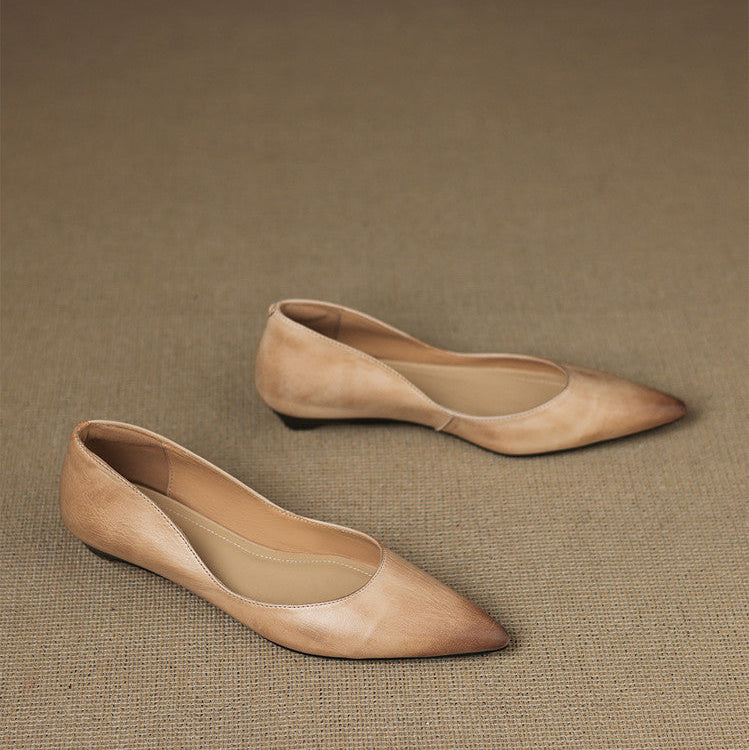 Sela Genuine Leather Flats