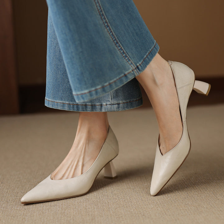 Esmer Genuine Leather Heels