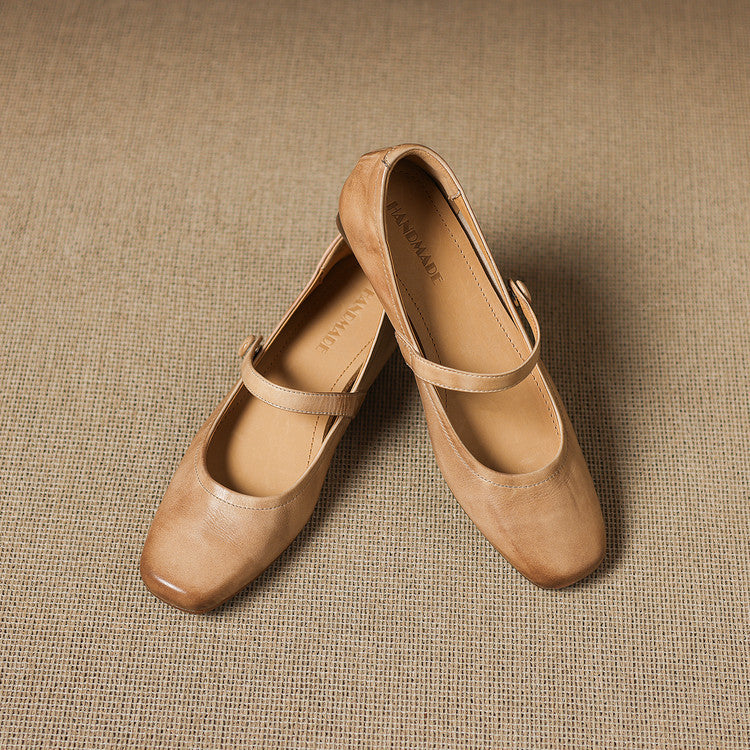 Selin Genuine Leather Flats