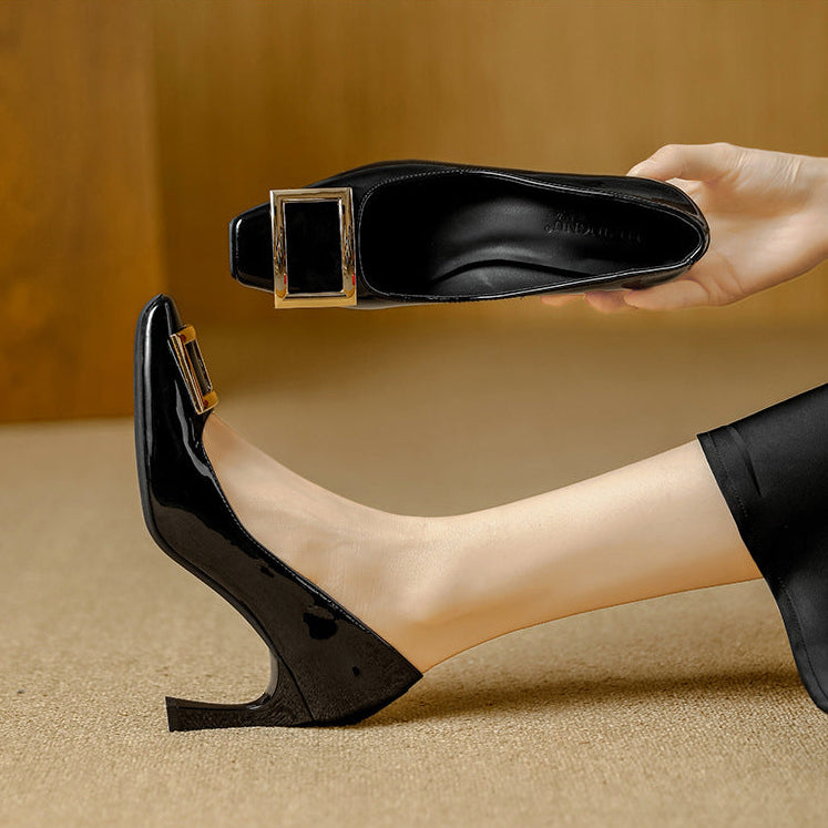 Gabria Genuine Leather Heels