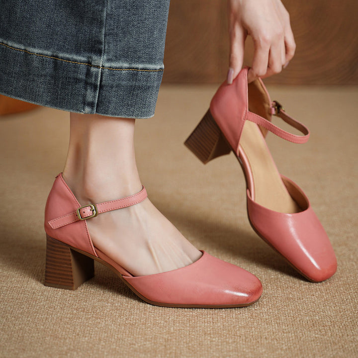 Amry Genuine Leather Heels
