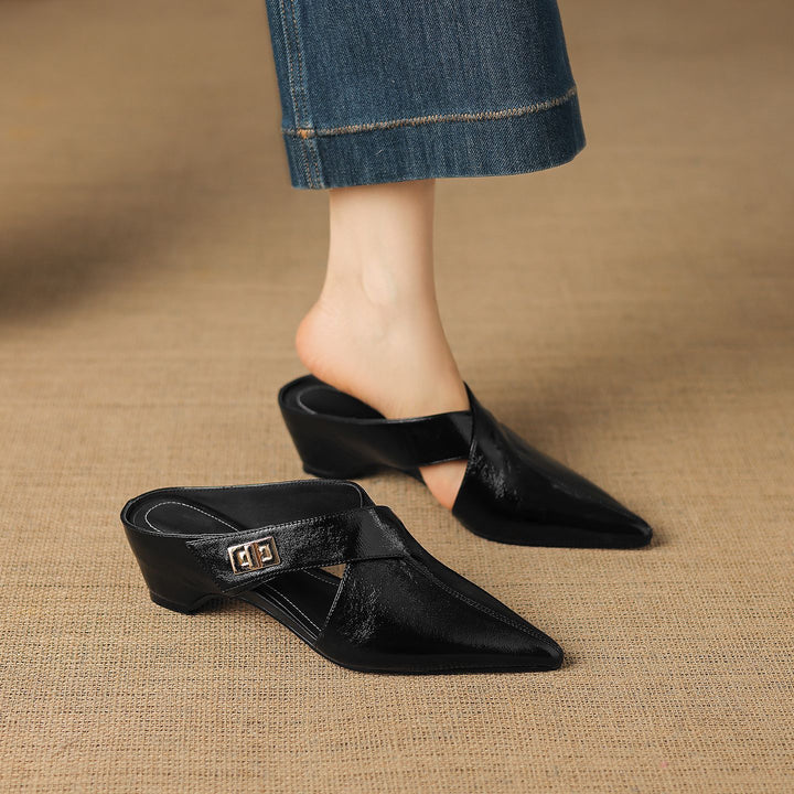 Kora Genuine Leather Mules