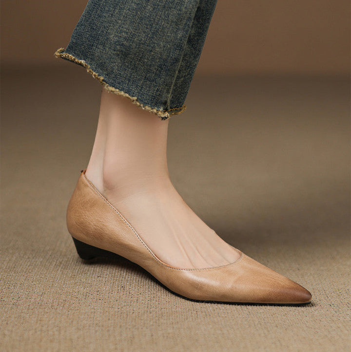 Sela Genuine Leather Flats