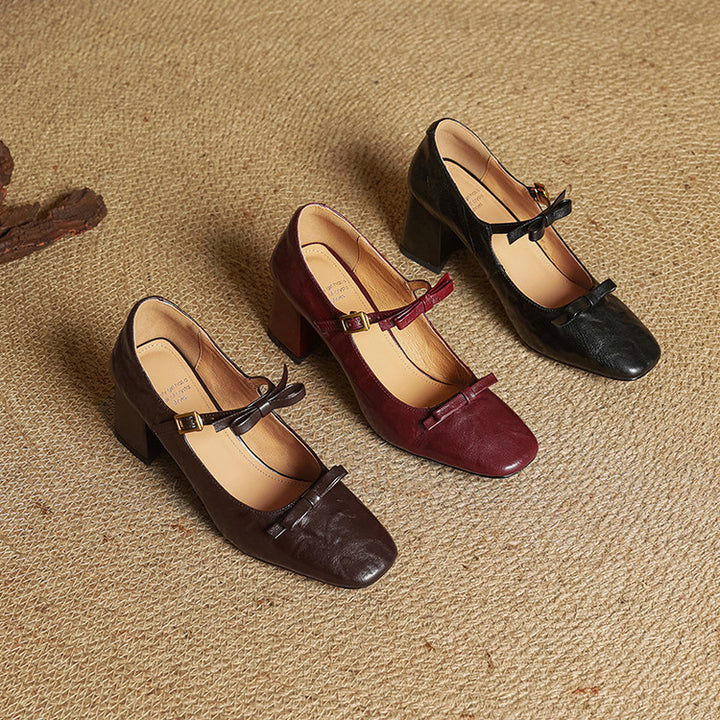 Emar Genuine Leather Heels