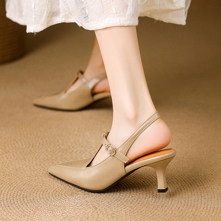 Nea Leather Heels