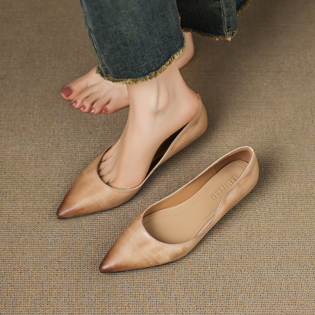Sela Genuine Leather Flats
