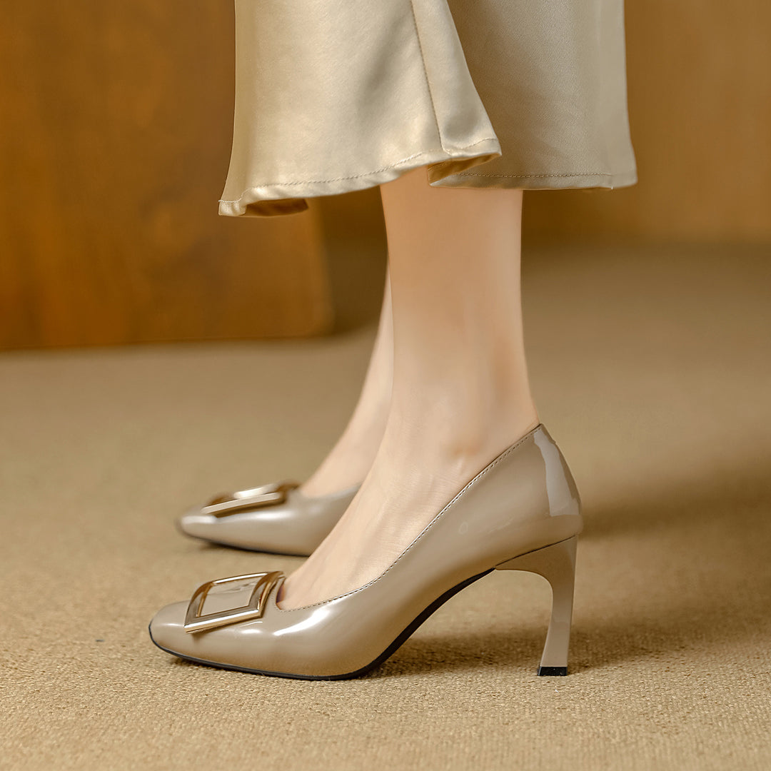 Gabria Genuine Leather Heels