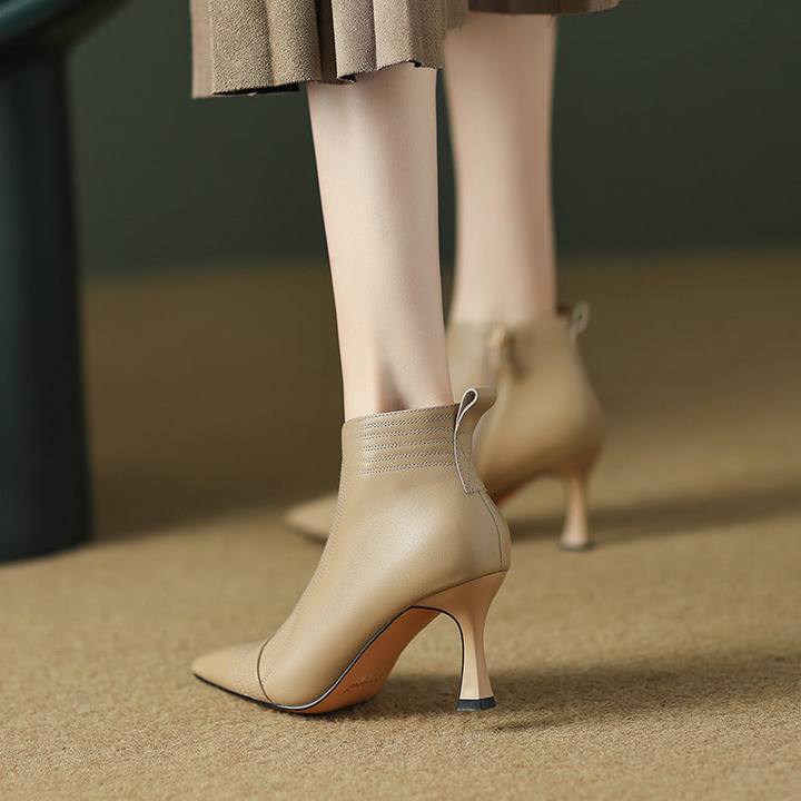 Melya Genuine Leather Heels