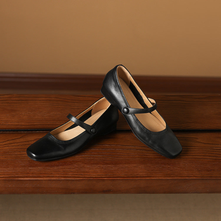 Selin Genuine Leather Flats