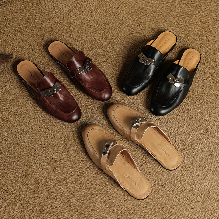 Dessa Genuine Leather Mules