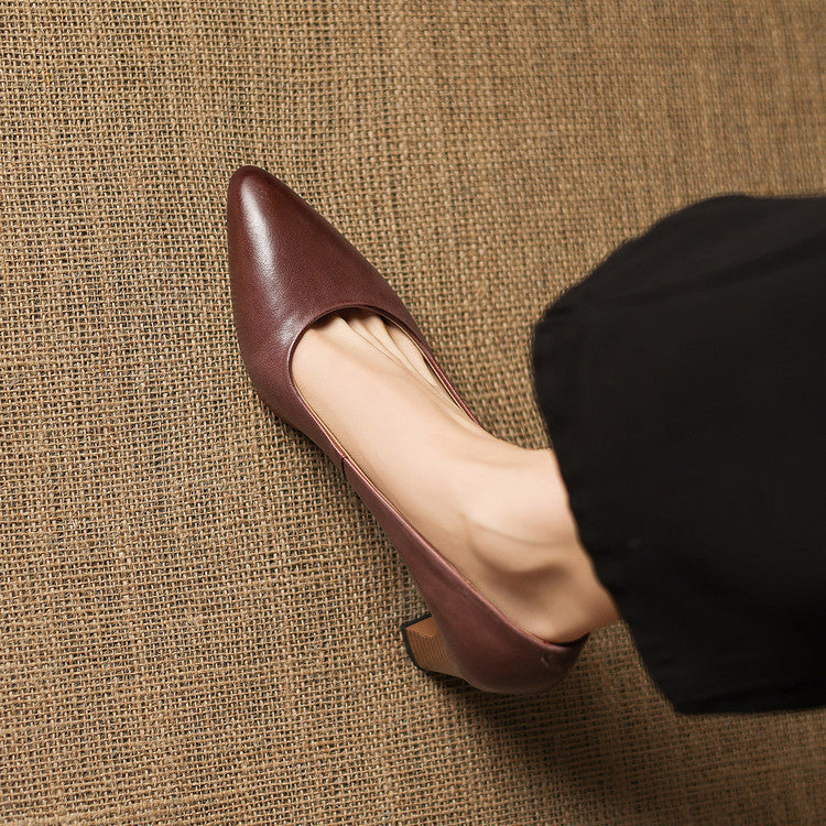 Narin Genuine Leather Heels