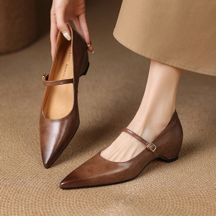 Mirelle Genuine Leather Heels