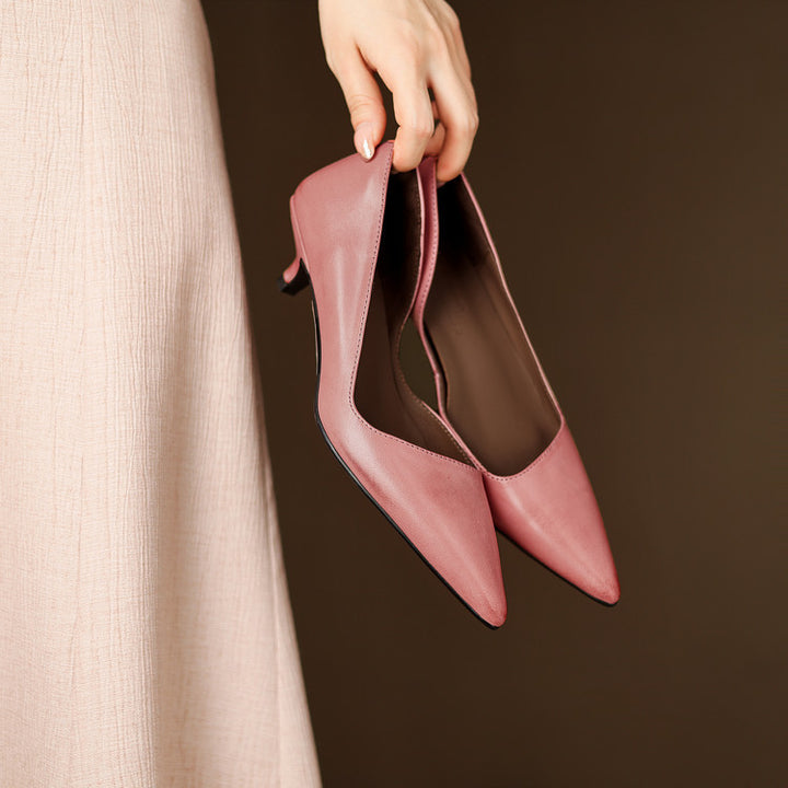 Bianka Genuine Leather Heels