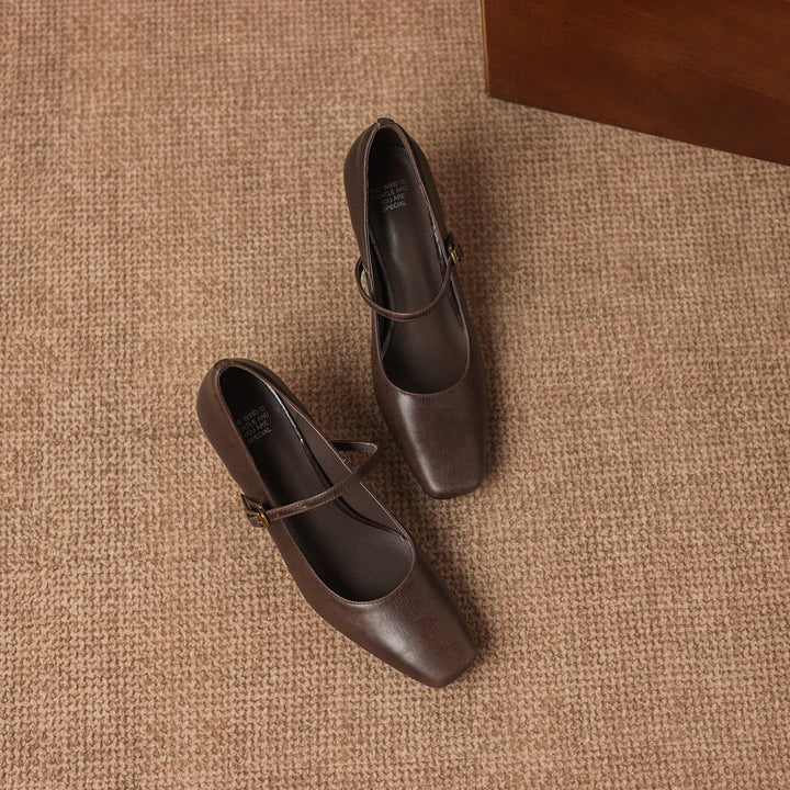 Amor Genuine Leather Heels