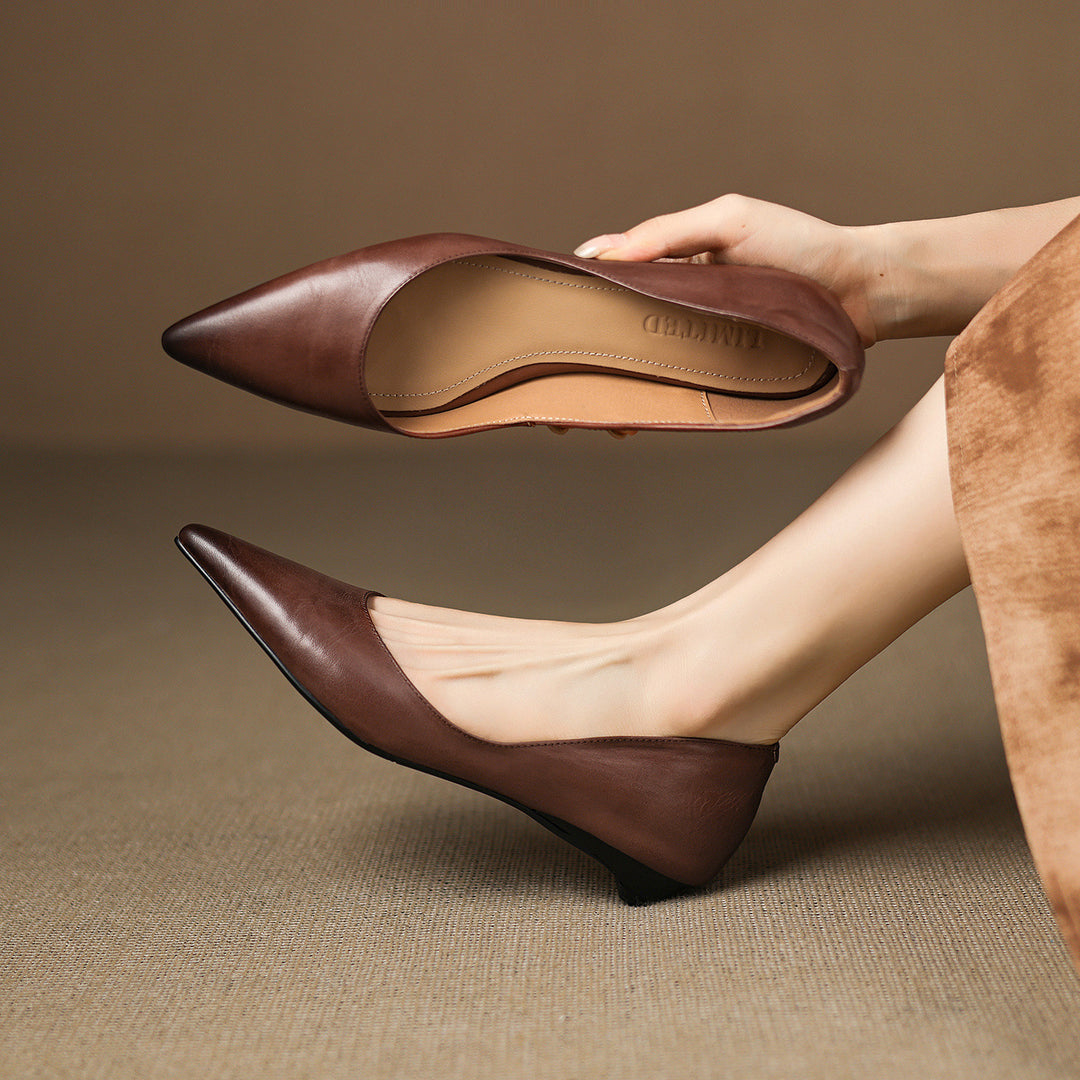 Sela Genuine Leather Flats