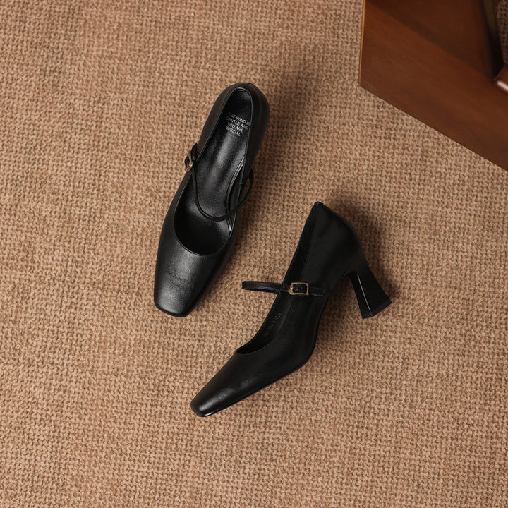 Amor Genuine Leather Heels