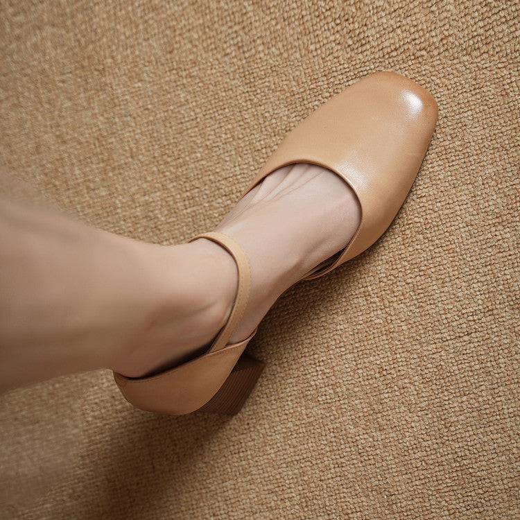 Amry Genuine Leather Heels