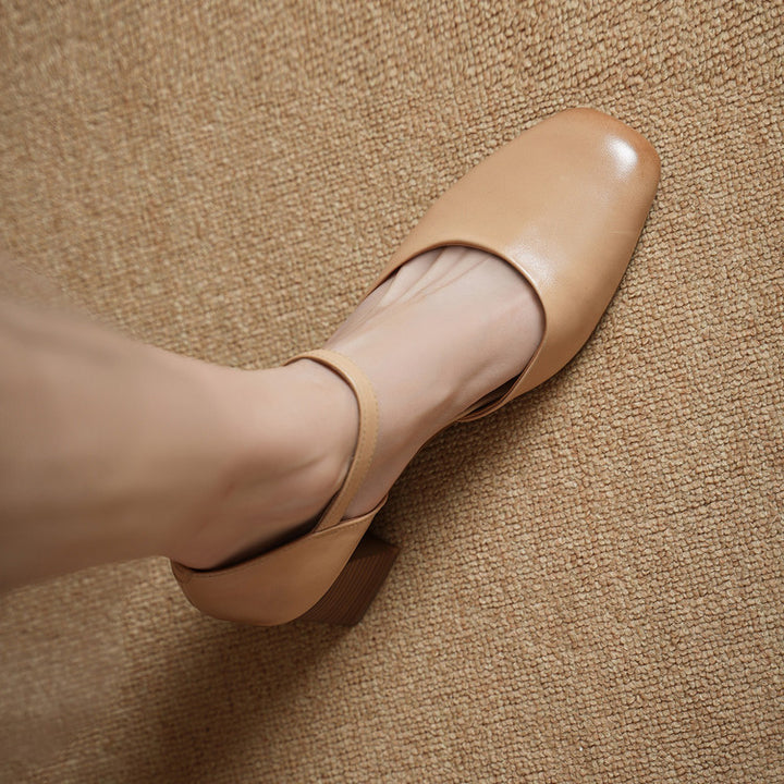 Amry Genuine Leather Heels