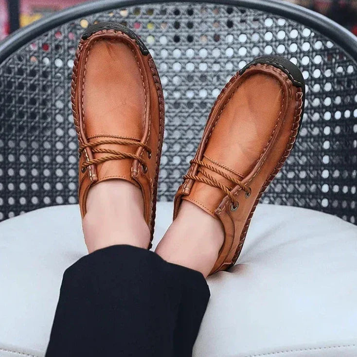 Braze Genuine Leather Loafers