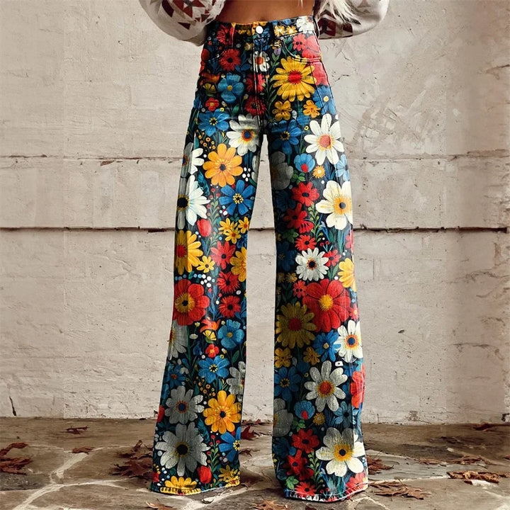 Zampa Printed Jeans
