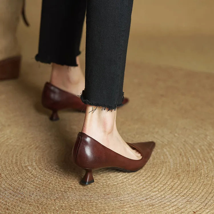 Mira Genuine Leather Heels