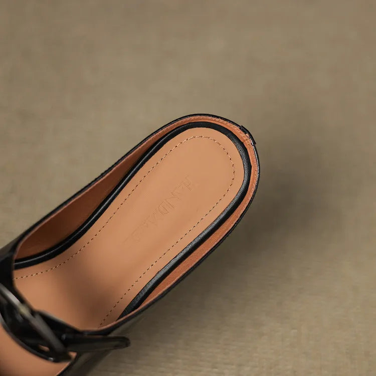 Wilda Genuine Leather Mules