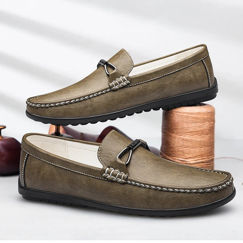 Vaquer Genuine Leather Loafers