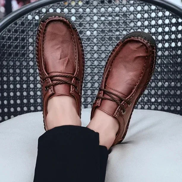 Braze Genuine Leather Loafers