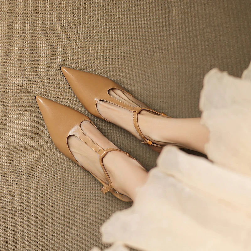 Vaila Genuine Leather Heels