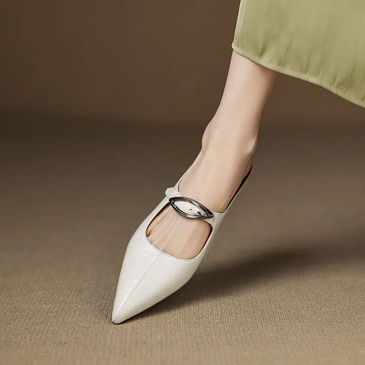 Wilda Genuine Leather Mules