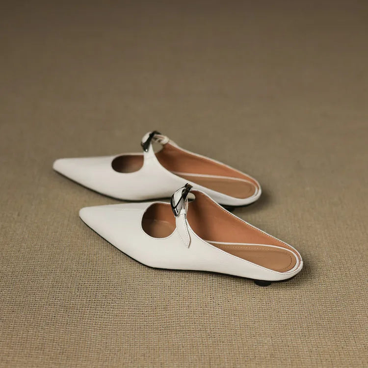 Wilda Genuine Leather Mules