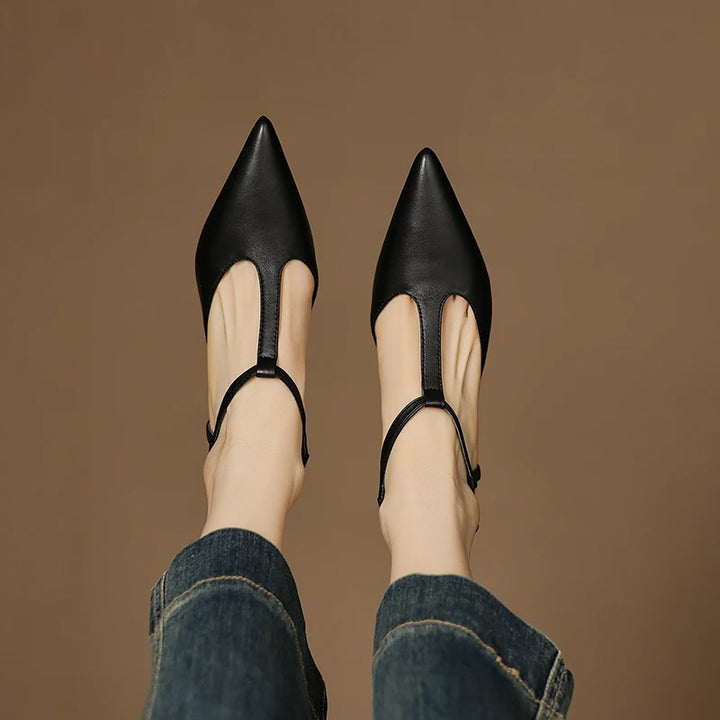 Vaila Genuine Leather Heels