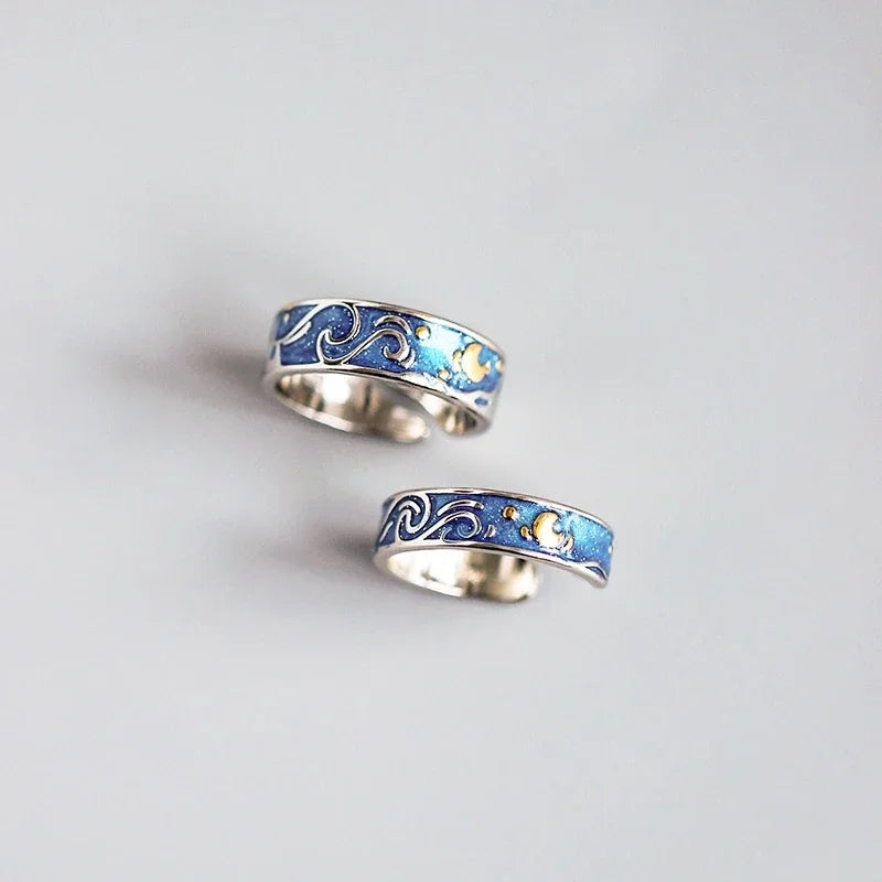Van Gogh's Starry Night Ring