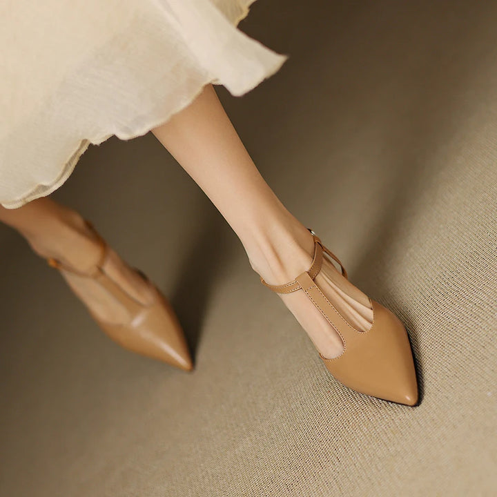 Vaila Genuine Leather Heels