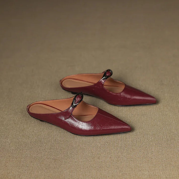 Wilda Genuine Leather Mules
