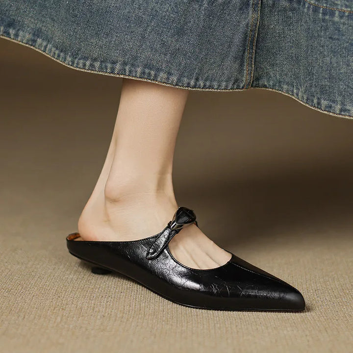 Wilda Genuine Leather Mules