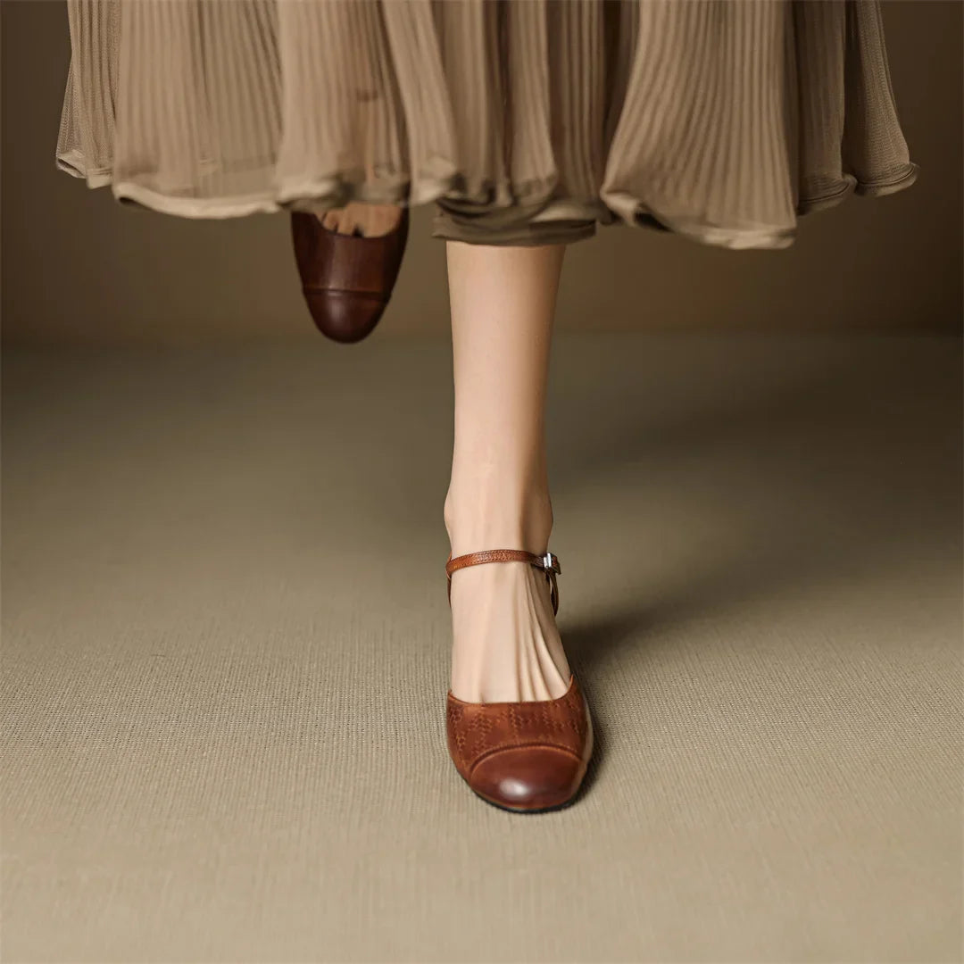 Alina Genuine Leather Pumps