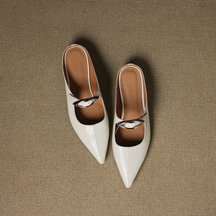 Wilda Genuine Leather Mules