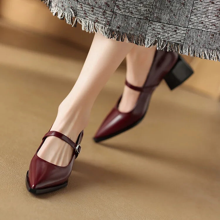 Allure Genuine Leather Heels