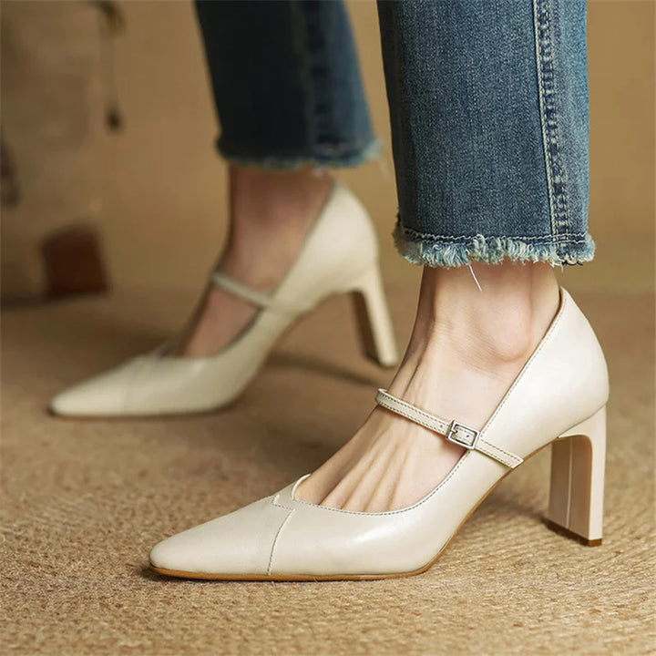 Ivy Genuine Leather Heels
