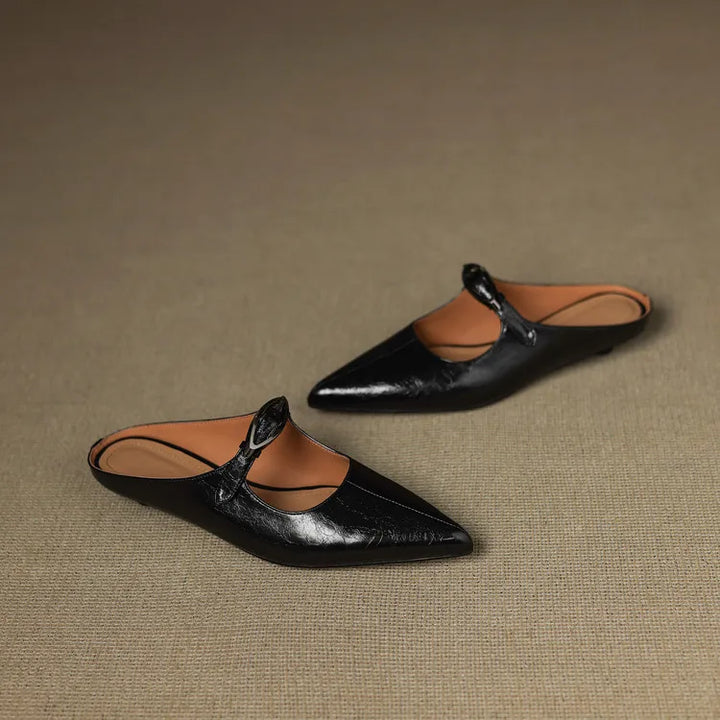 Wilda Genuine Leather Mules