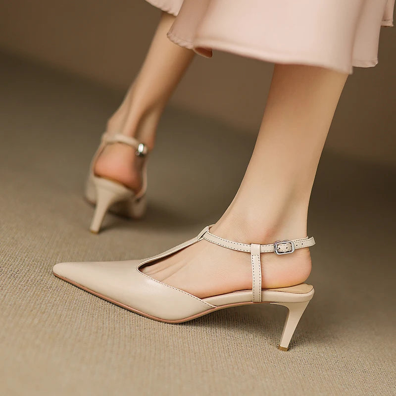 Vaila Genuine Leather Heels