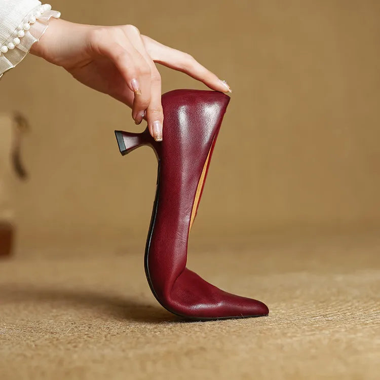 Mira Genuine Leather Heels
