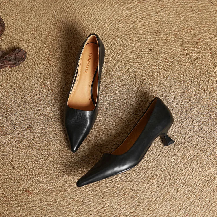 Mira Genuine Leather Heels