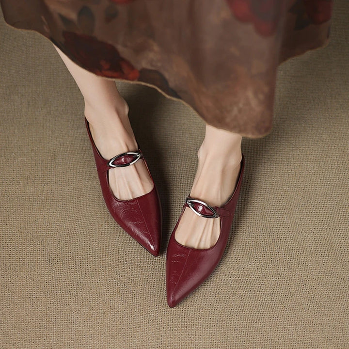Wilda Genuine Leather Mules