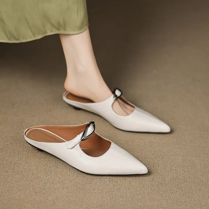 Wilda Genuine Leather Mules