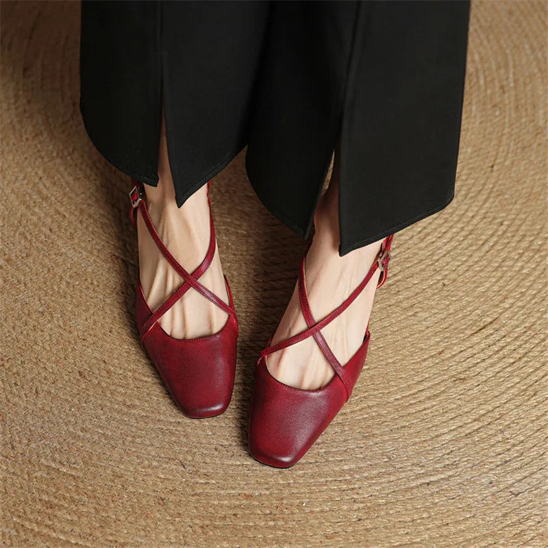 Meloni Genuine Leather Heels