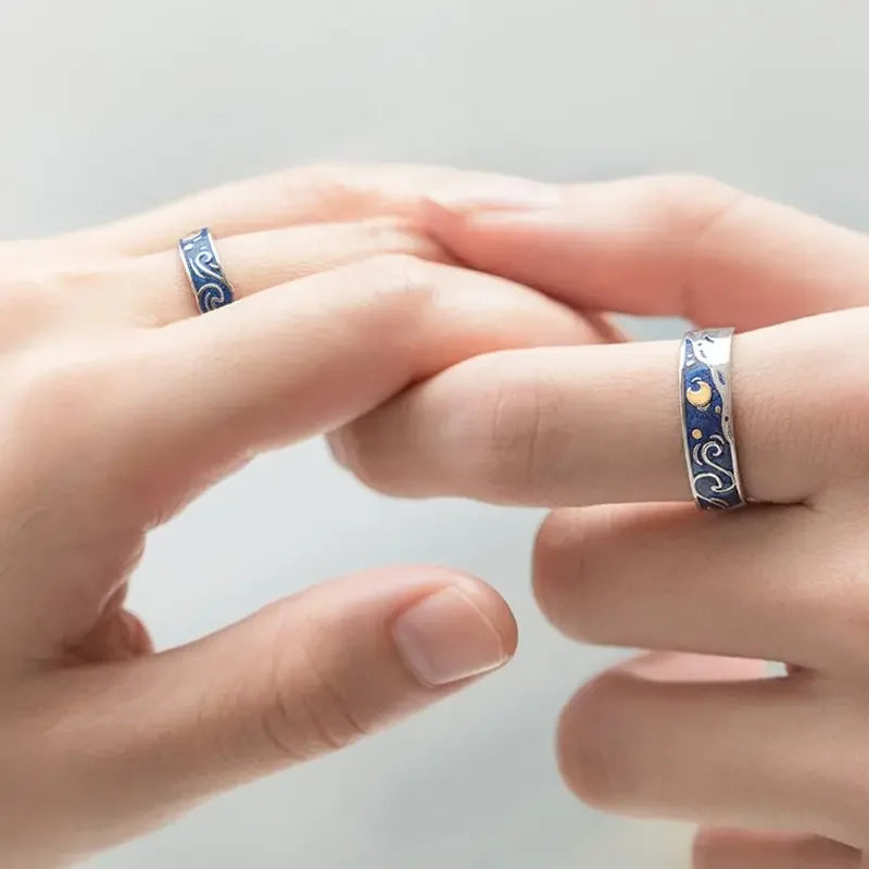 Van Gogh's Starry Night Ring
