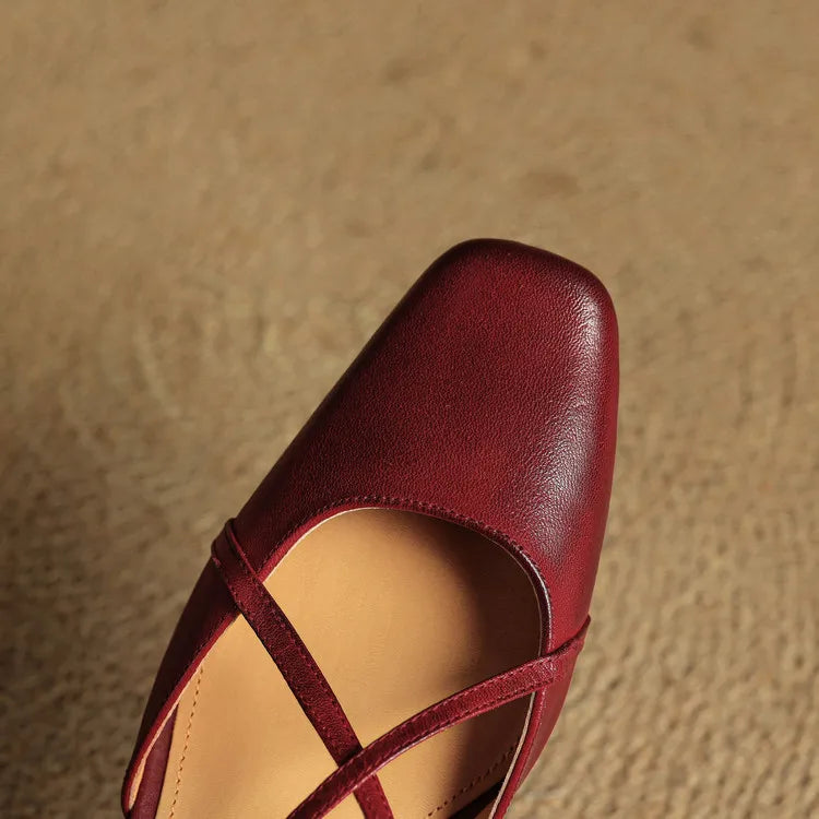 Luita Genuine Leather Heels
