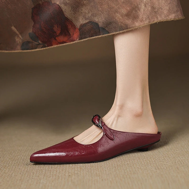 Wilda Genuine Leather Mules